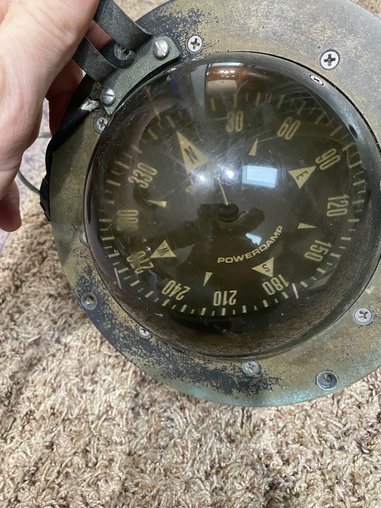 Vintage RITCHIE FB-500 POWER DAMP COMPASS 5"