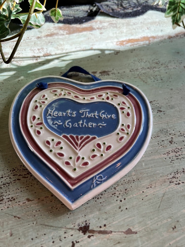 Jo Ann Duban Decorative Tile Wall Hanging--Heart Shape