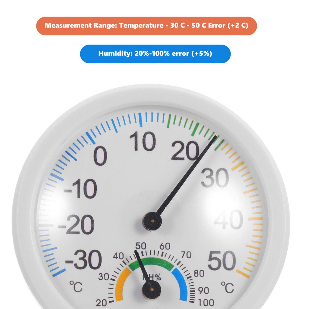 1PC High Precision Pointer Hygrothermograph Multiple Use Thermometer Hygrometer