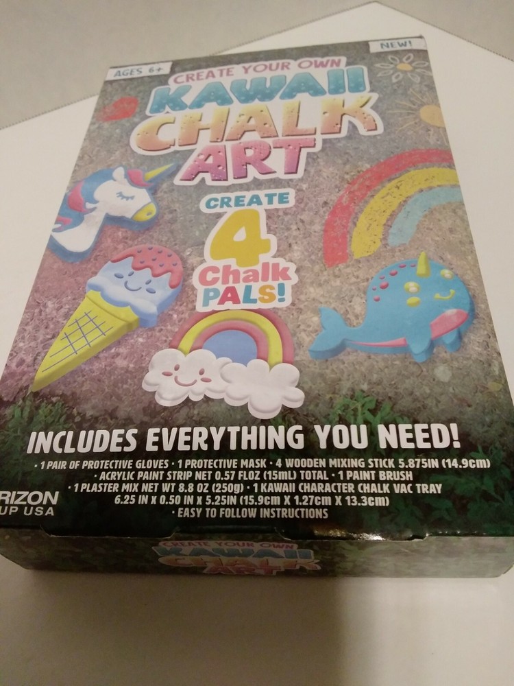 Create Your Own Kawaii Chalk Art Ages 6+ Mix & Mold