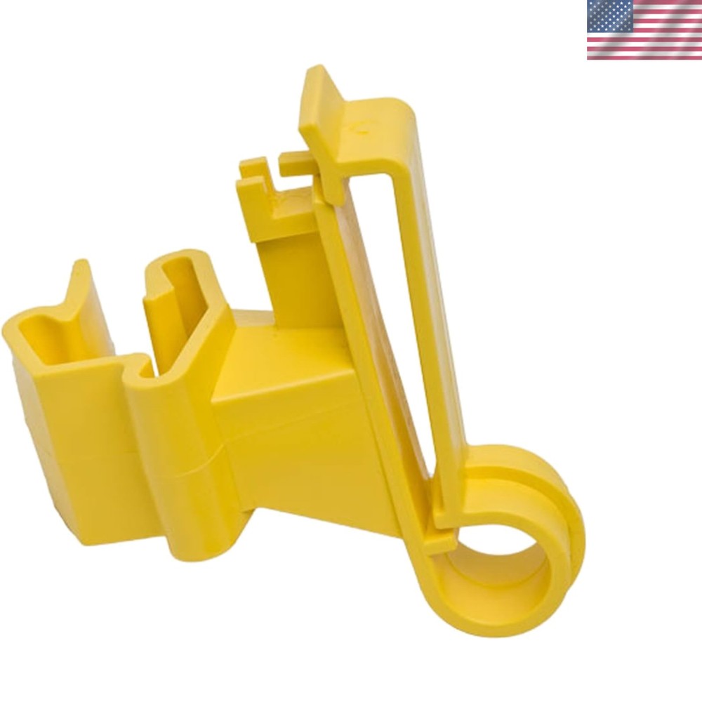 UV-Stabilized T-Post Insulators - 25 Pack for Secure Poly Tape Installation