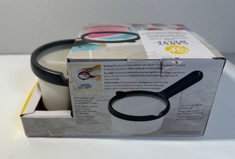 Wilton Candy Melts Dual Melting Pot Insert White Black NEW