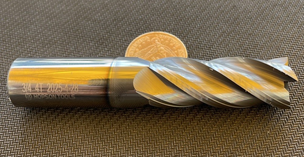 Hopson Tools 3/4" 4 Flute carbide end mill