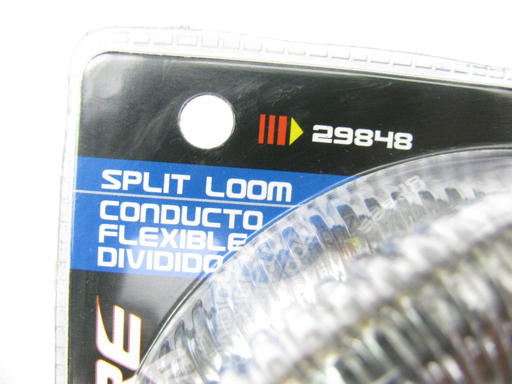 Spectre 29848 Convoluted Chrome Split Wiring Loom - 3/4" X 4'