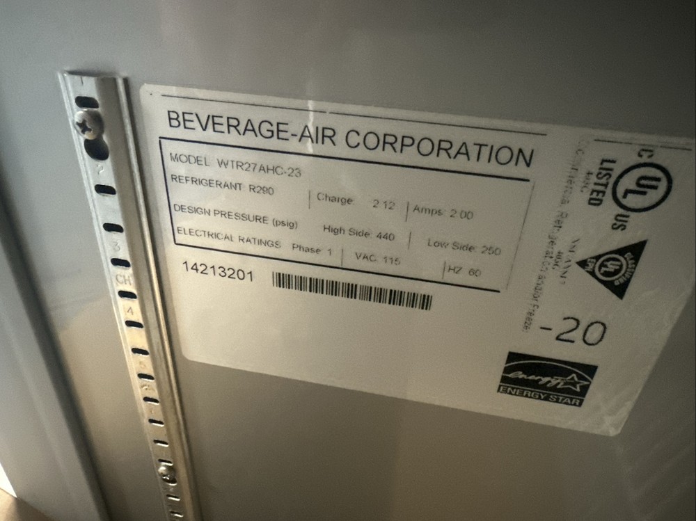 Beverage Air Under Counter Cooler
