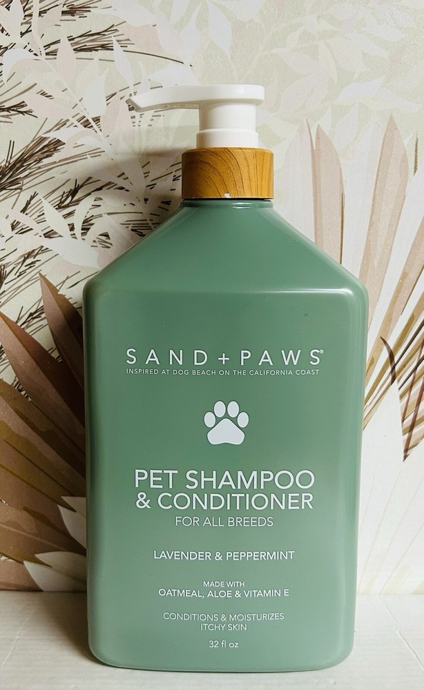 Sand + Paws ~ Lavender & Peppermint Pet Shampoo & Conditioner With Vitamin E