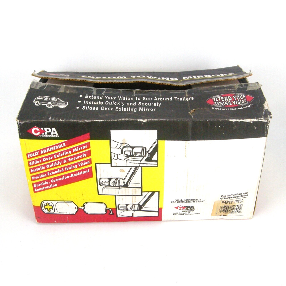 CIPA Custom Towing Mirrors Slide Over Existing Mirrors - Pair GC