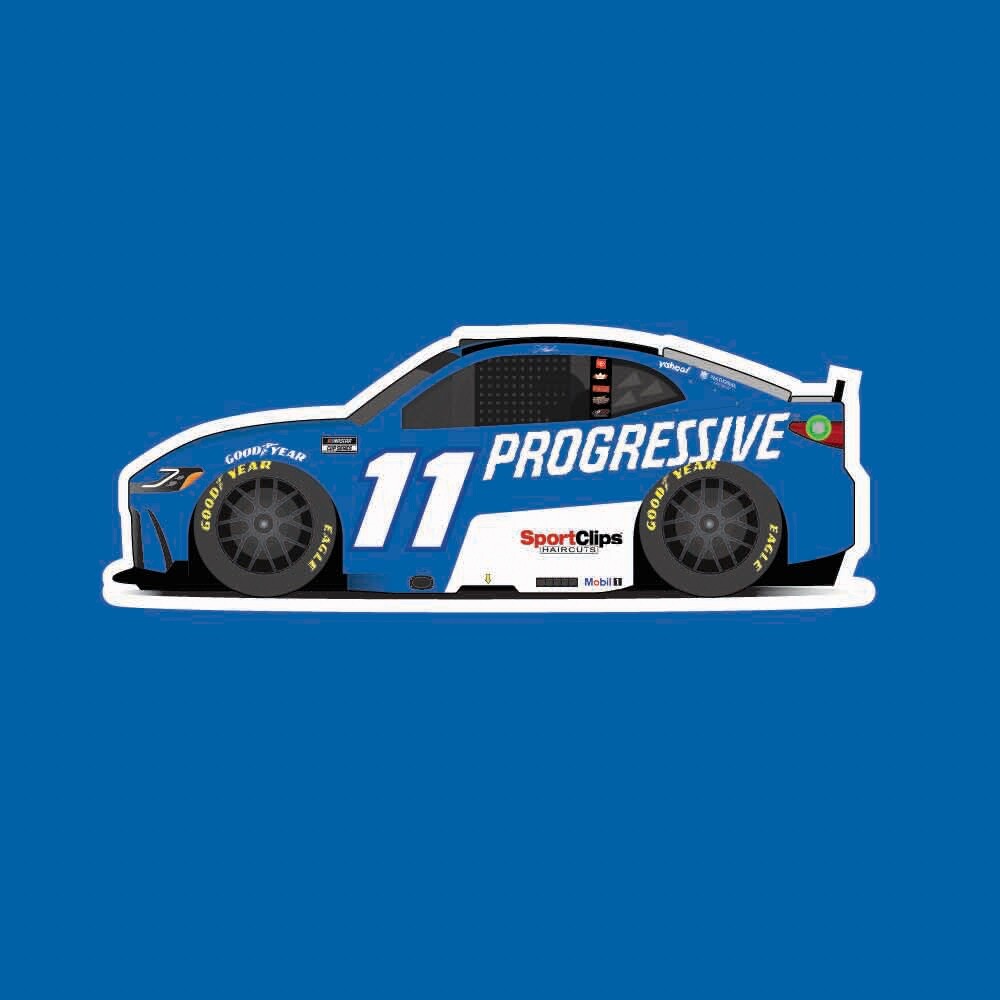 2025 NASCAR Denny Hamlin Progressive Sticker