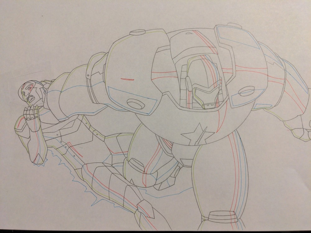 Marvel animation cels Production Art Comics AVENGERS ASSEMBLE CRIMSON DYNAMO AA1