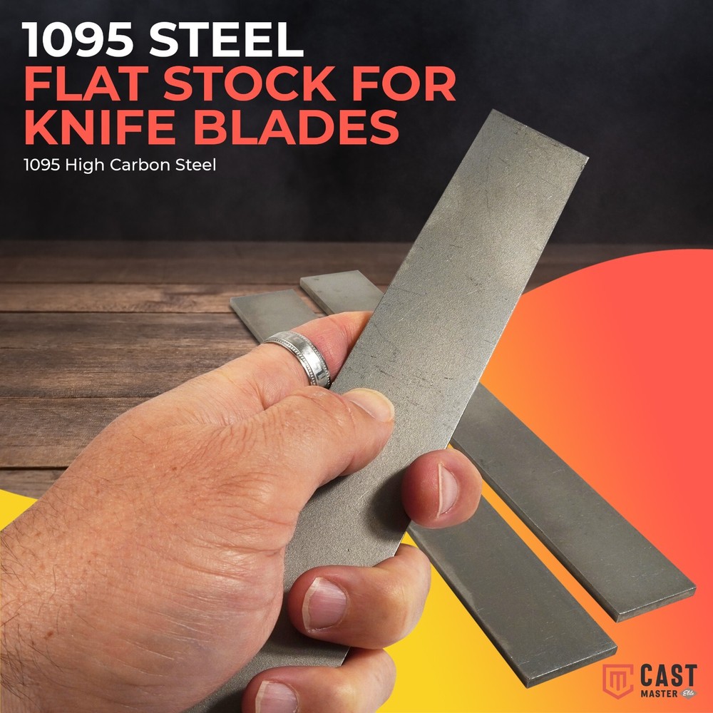 Three (3) Pack Raw Billet Steel Blades for Blacksmithing Forge Cast Master Elite