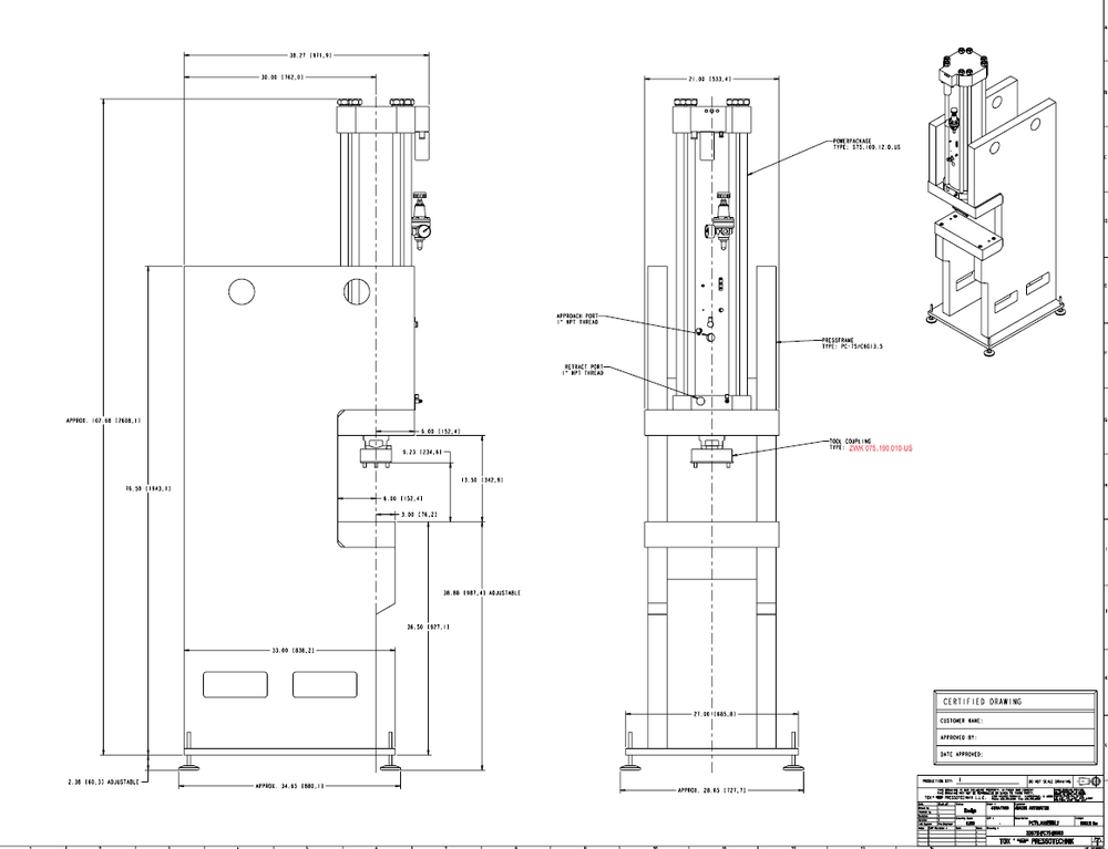 Tox Pressotechnik 75 ton press