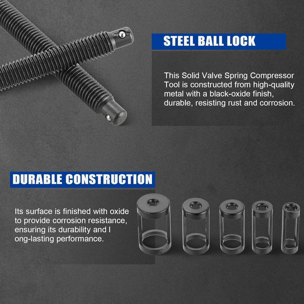 with 2 Valve Lappers, Auto Compression C-Clamp Tool Service Kit for ATV, Car,...