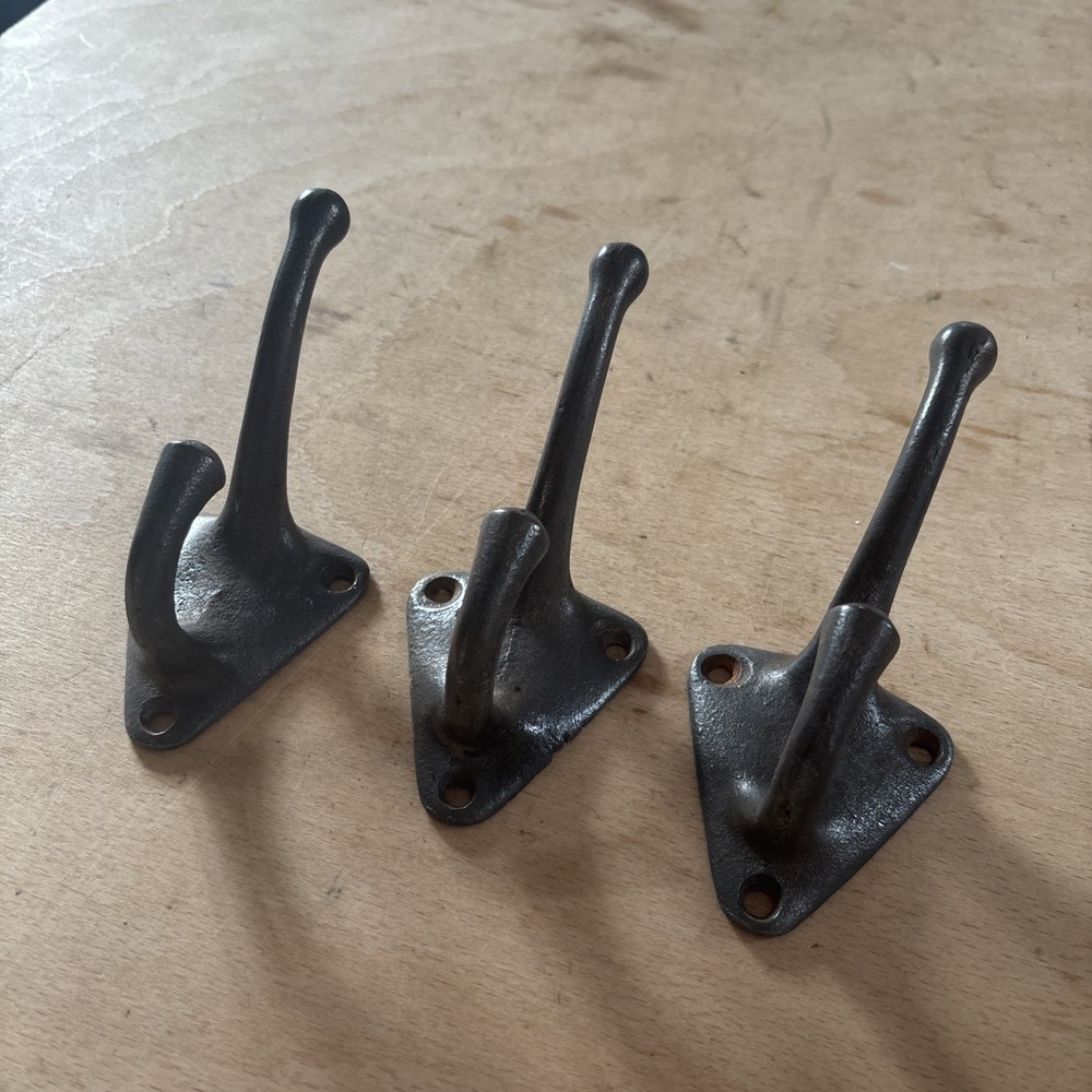 Vintage Cast Iron Coat Hooks