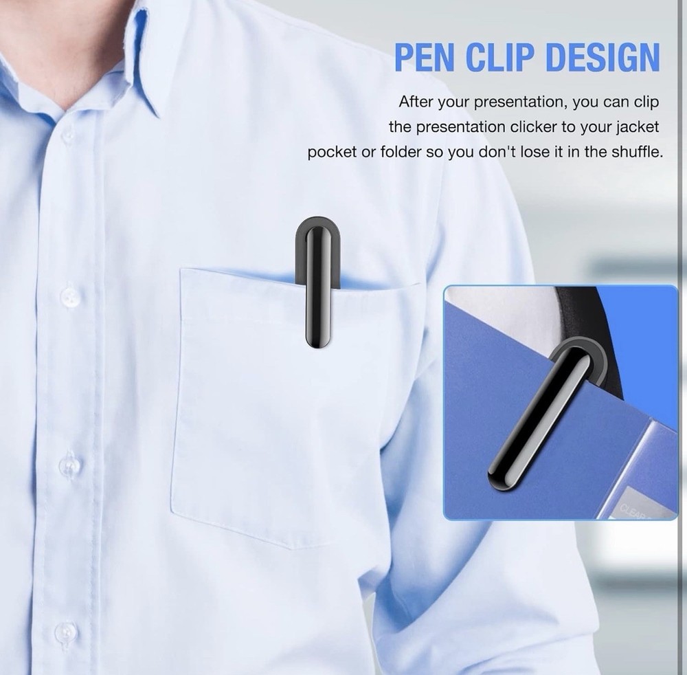 Laser Pointer for Presentations, Wireless Presenter Clicker for PowerPoint S