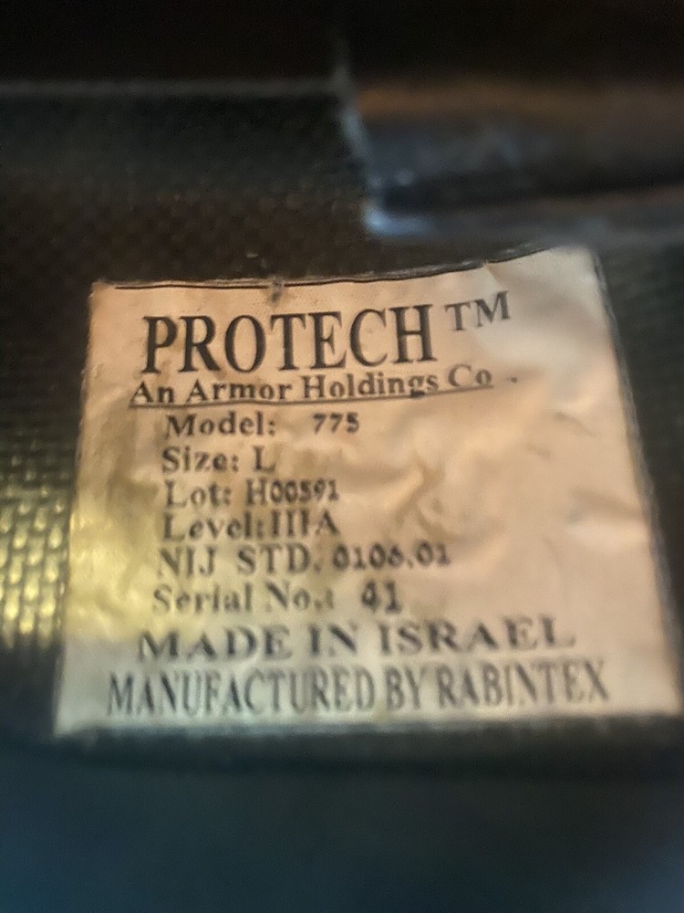 ProTech Tactical Armored Ballistic Helmet Level IIIA  Large