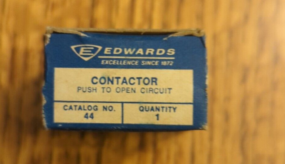 Edwards Catalog 44 Contractor- Push to Open Circuit with Box