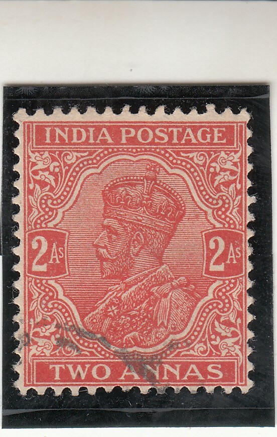 India 1935. King George V. 2 annas. Vermillon. Used