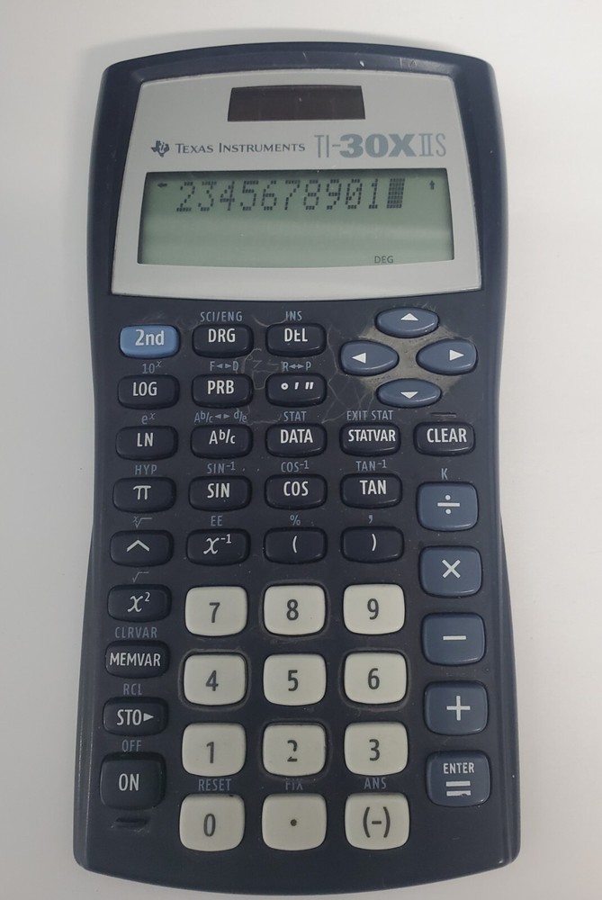Texas Instruments TI-30XIIS Scientific Calculator Working Used