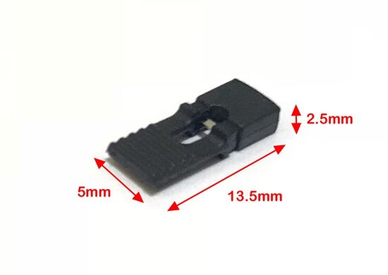 2.54mm Header Mini Micro Jumper Caps BLACK Handle Circuit Board Shunt Part 100pc