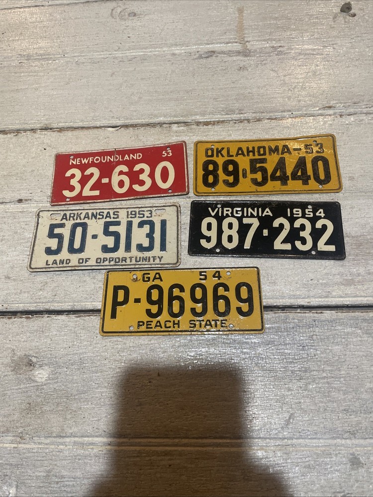 Bicycle License Plate Lot