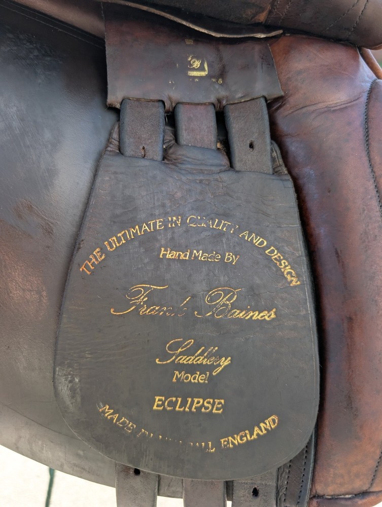 Frank Baines Eclipse English GP Saddle - 18" Seat Medium Wide Tree