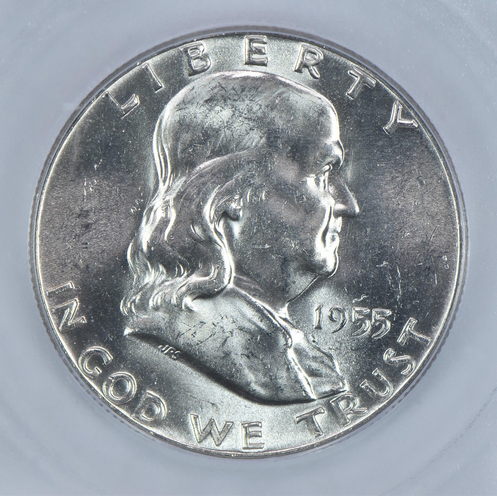 1955 Franklin Half Dollar MS64 ICG