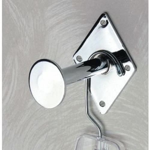 3"L Dressing Room Hook w/ Disk End /Chrome 50 pcs