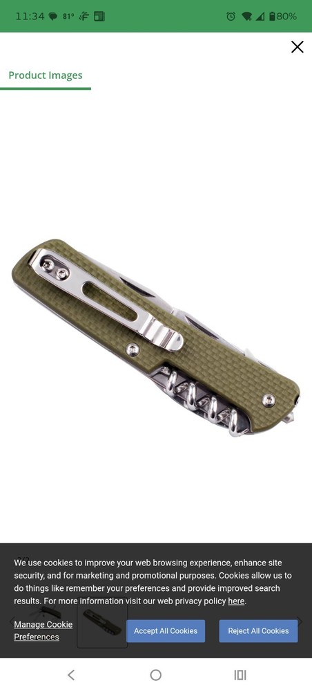 RUIKE M41-G Medium Folder Multi Tool Sandvik Steel Blade G10 Steel Handle