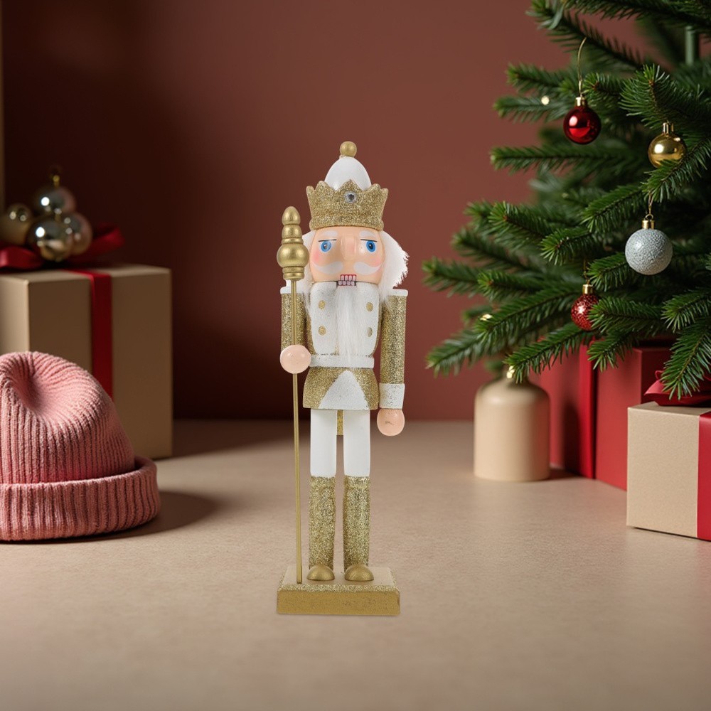 Nutcracker Statue Holiday Figures Christmas Fireplace Decoration