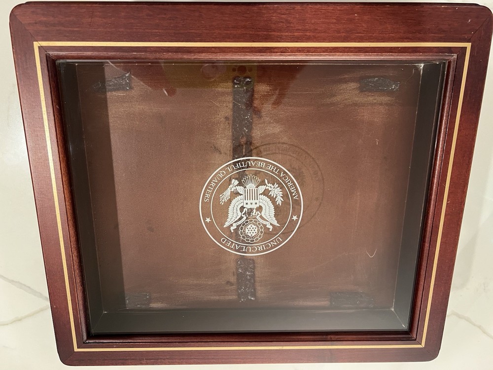 Danbury Mint America the Beautiful US State Quarter Collection Display Case ONLY