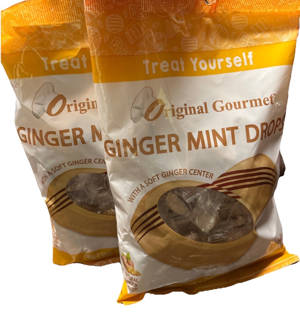 Original Gourmet Ginger Mint Drops 2 Pack/ Exp 2027