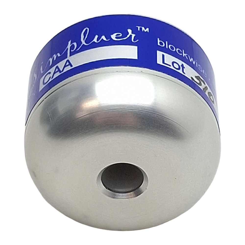 Blockwise CAA Simpluer Panel-Mount Luer Fitting Quick Connector, #10-32, 80psi