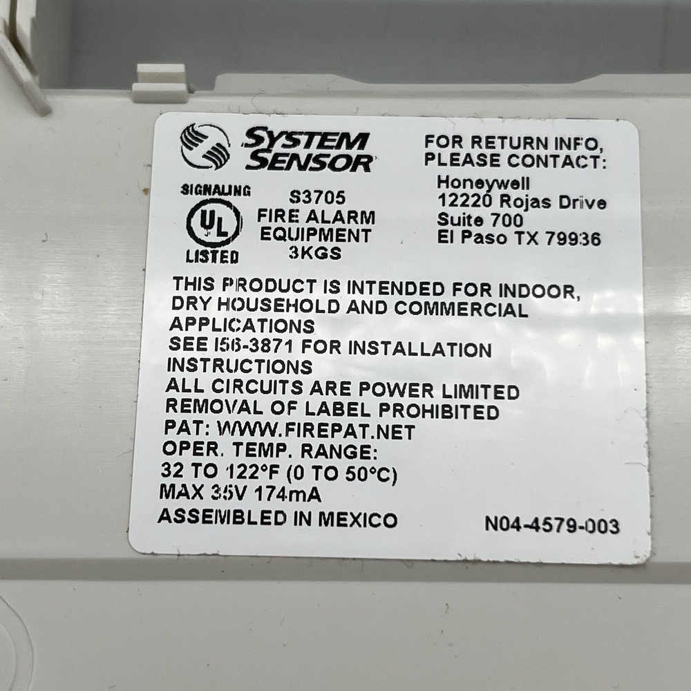 NEW!! System Sensor 4-wire Smoke CO Detector Interface Module - COSMOD4W