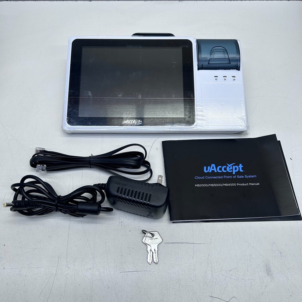 uAccept™ MB2000 Point Of Sale System, White