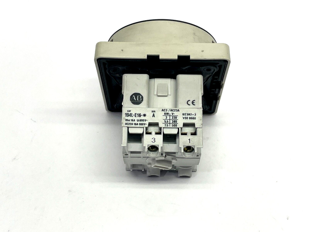 Allen Bradley 194L-E16-1752 Ser. A Load Switch w/ OEM Handle