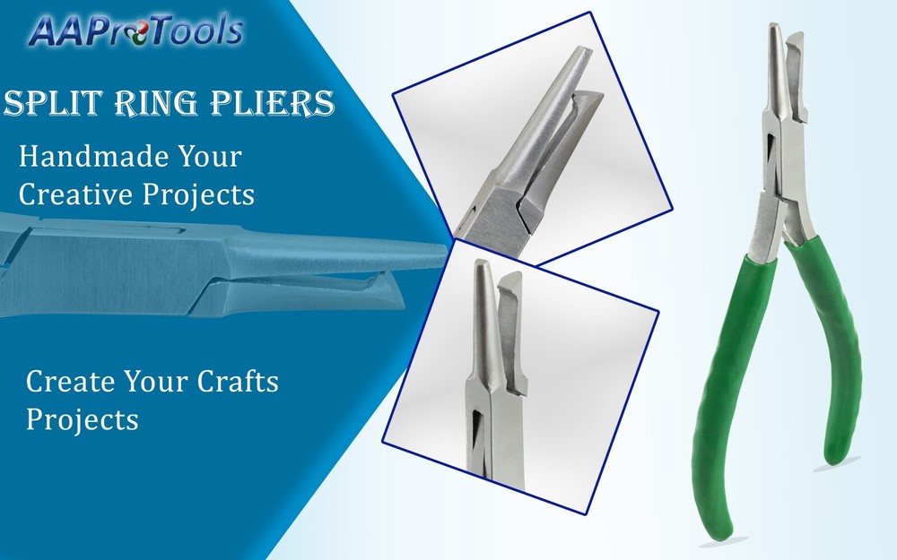 AA Pro: Mini Split Ring Plier Fishing Pliers Useful Tools 5" Hook Remover Green