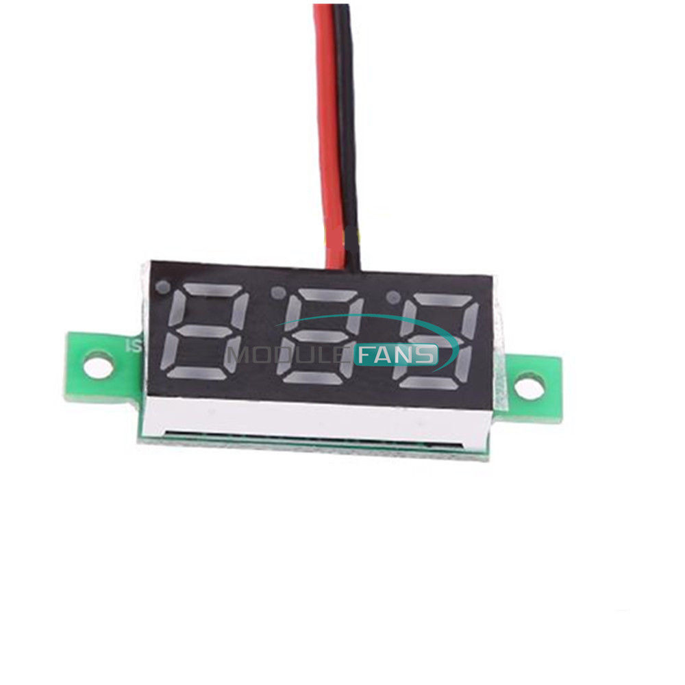 0.28" Digital Voltmeter Panel 2/3 Wires Voltage Mount LED Voltmeter Display