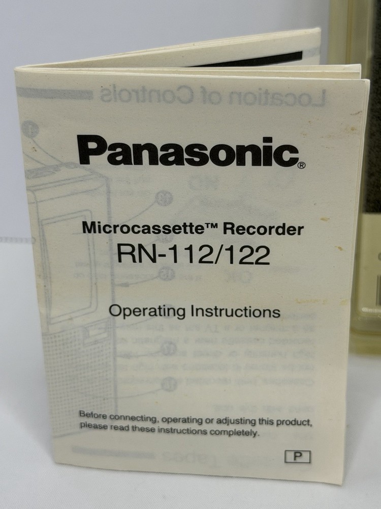 Panasonic RN-112 Microcassette Voice Recorder Fast Playback VAS P103