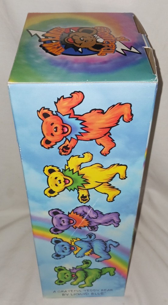 Large 14" Grateful Dead Liquid Blue Teddy Bear DARK STAR with BOX