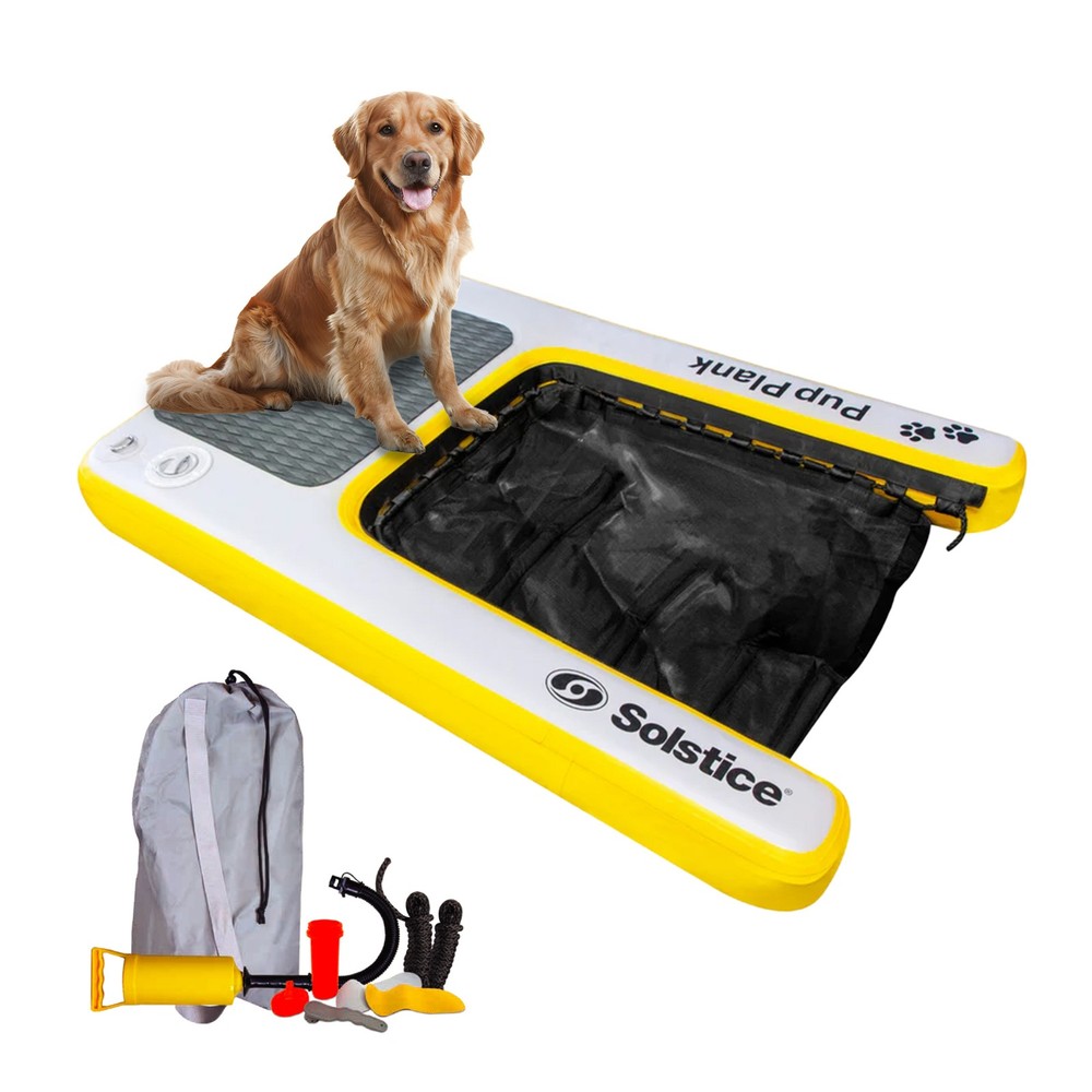 Solstice Inflatable Pup Plank Dog Float Floating Ramp Ladder for Pools(Open Box)