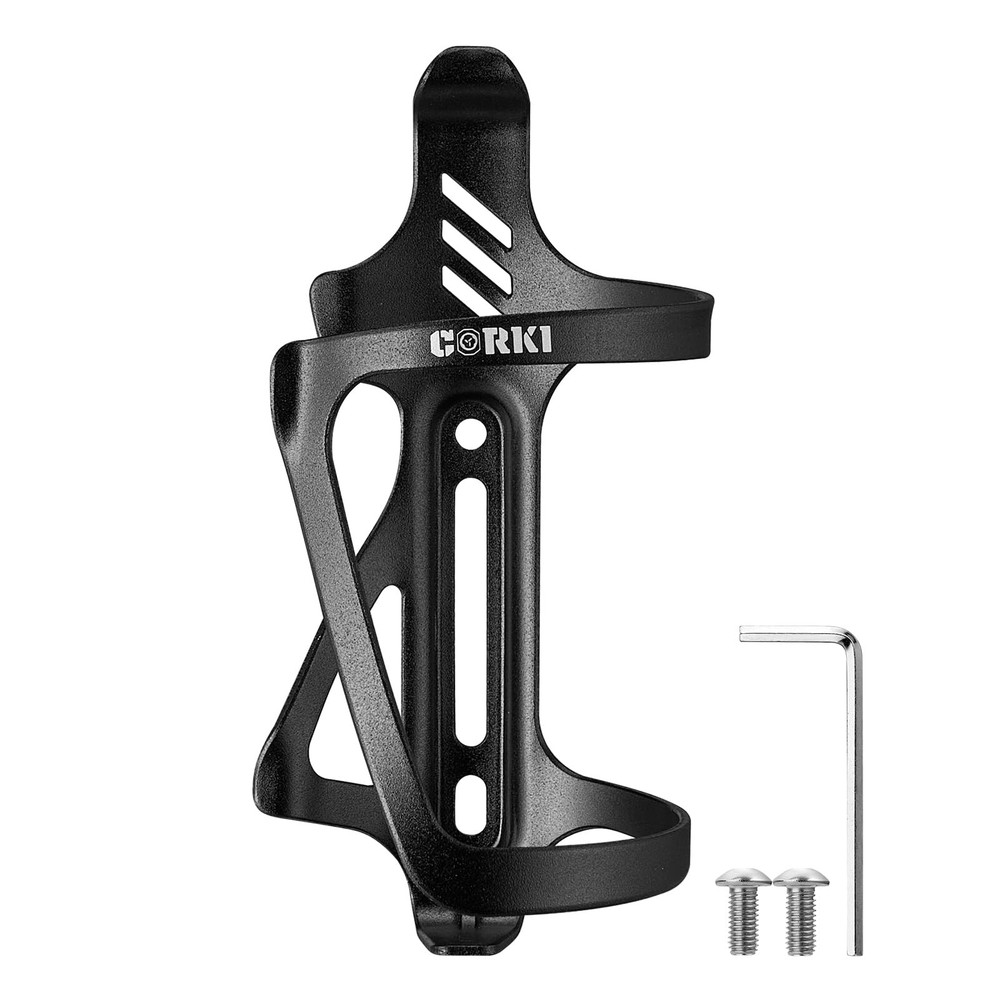 Corki Cycles Left Side Load Water Bottle Cage, Entry Left-1Pack, Black