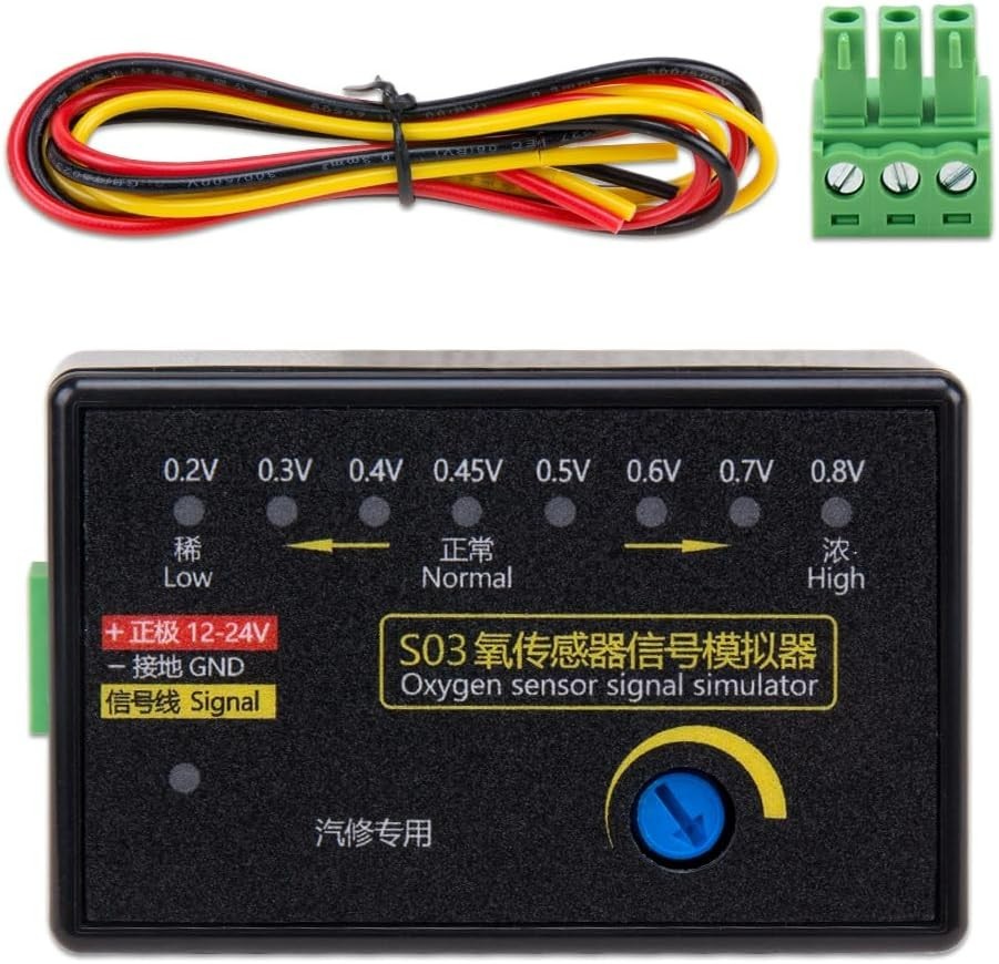 S03 Portable 4-Wire Oxygen Sensor Signal Simulator 0.2-0.8V Adjustable Voltage