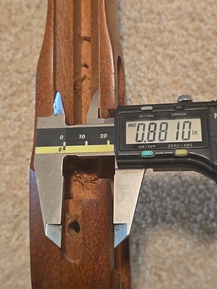 CVA Hawken Percussion Rifle Muzzleloader Stock, 7/8 Barrel Channel. Some Hardwea