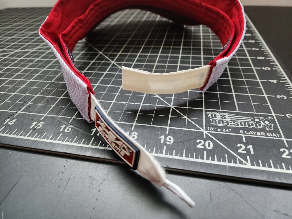 Ala Wai Golf Course Hawaii VISOR Ahead Extreme Red Osfa Adjustable Strapback