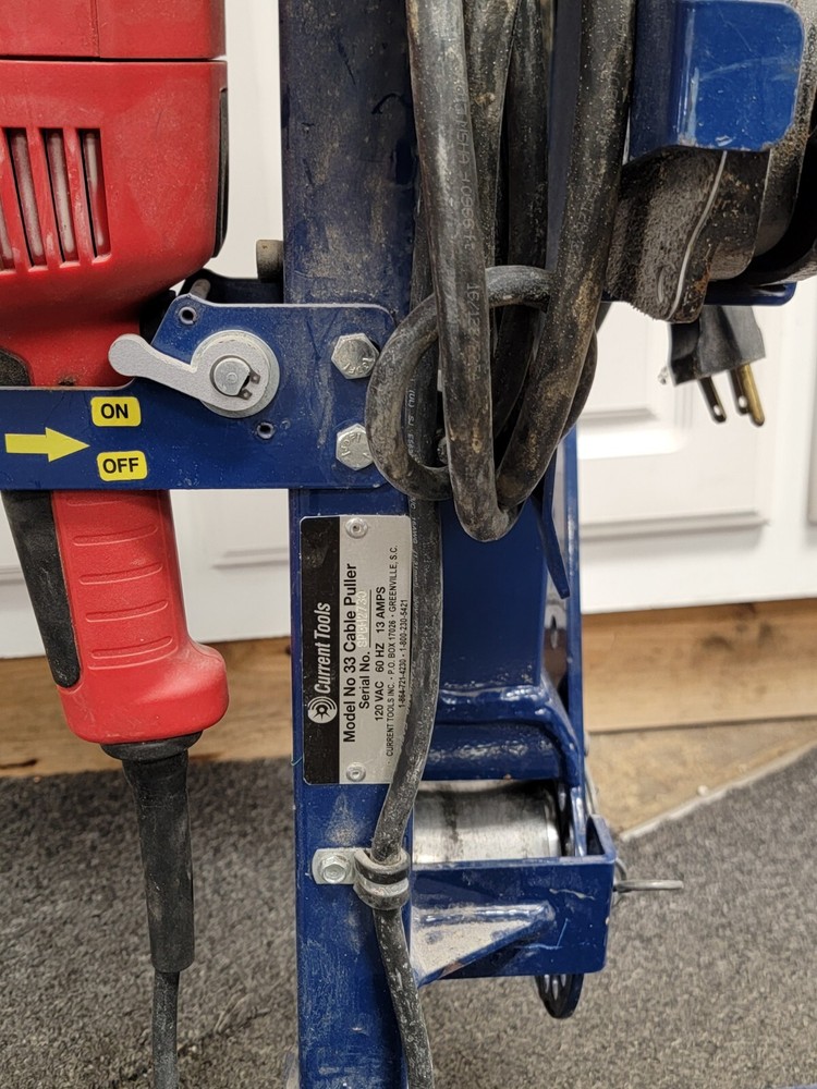 Current Tools Model 33 Cable Puller, Milwaukee 1680-20 Super Hawg, Pickup Only