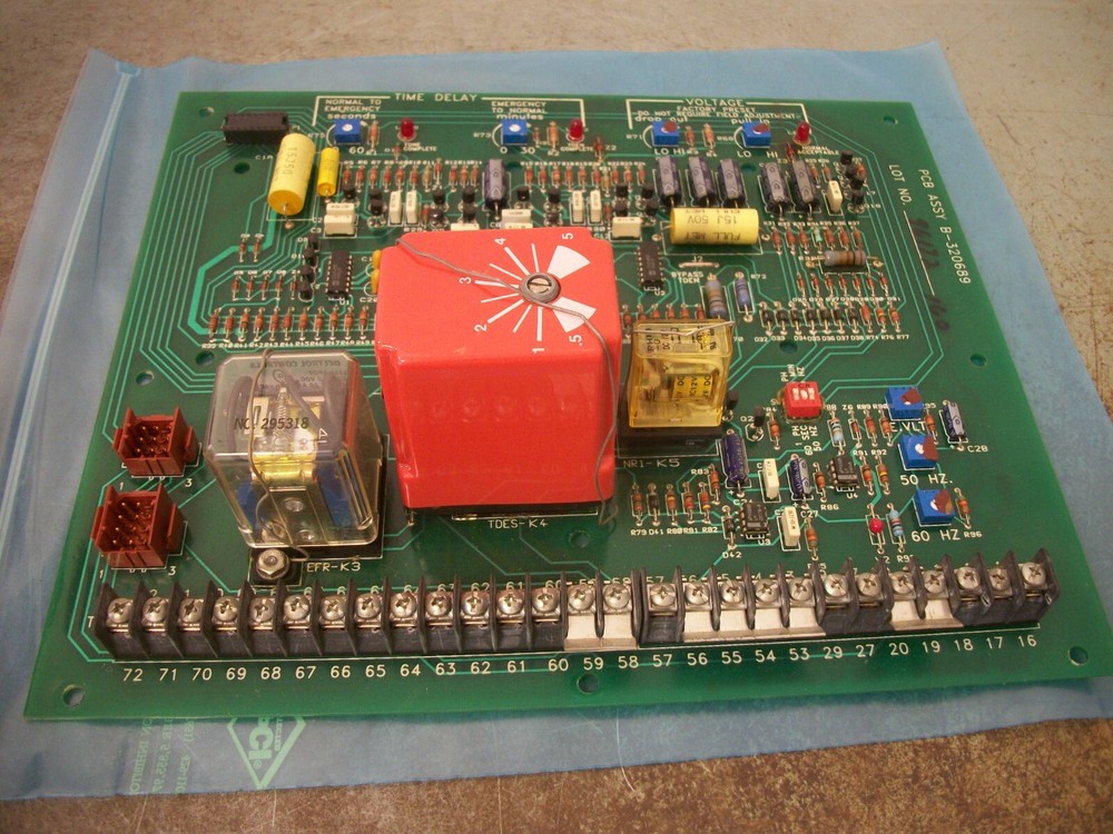 KOHLER AUTOMATIC TRANSFER SWITCH MOTHERBOARD PCB ASSEMBLY B-320689