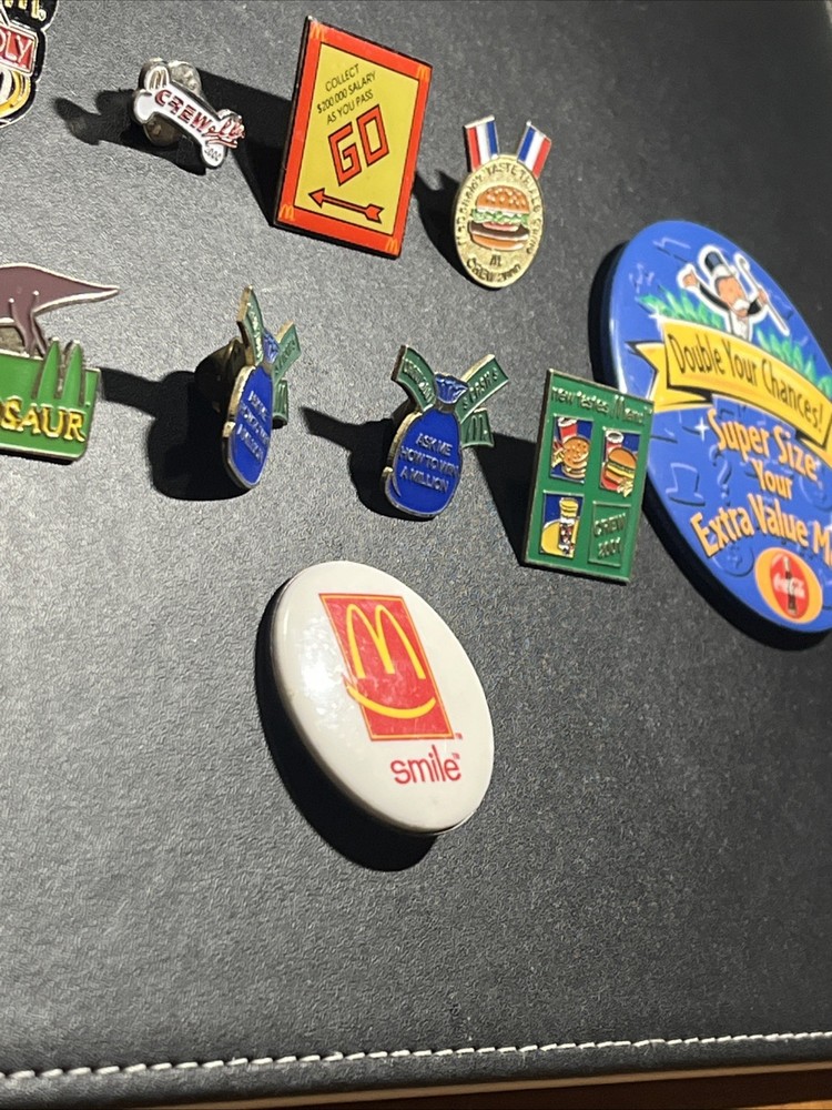 McDonald’s Pin Monopoly Millenium Crew 2000 & 2001 Lapel Pin Lot Collection
