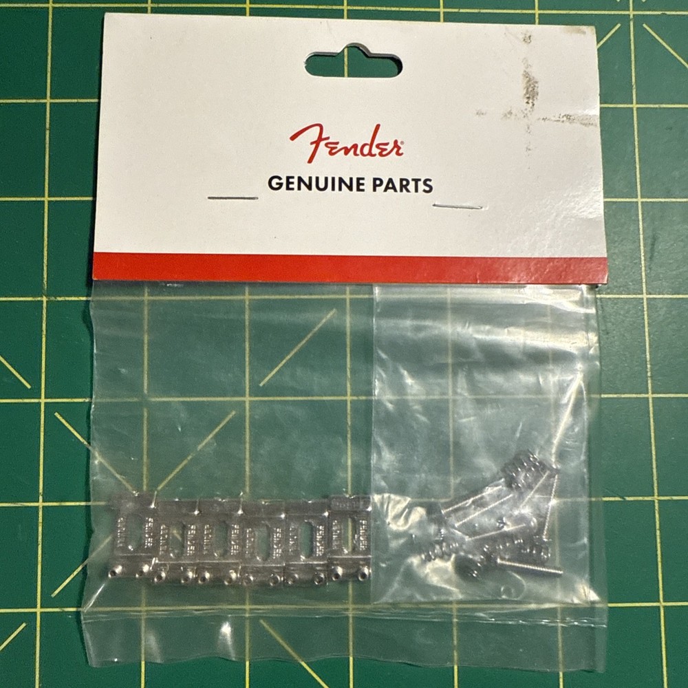 Fender American Standard Stratocaster Bridge Saddle Set (2008) - Nickel