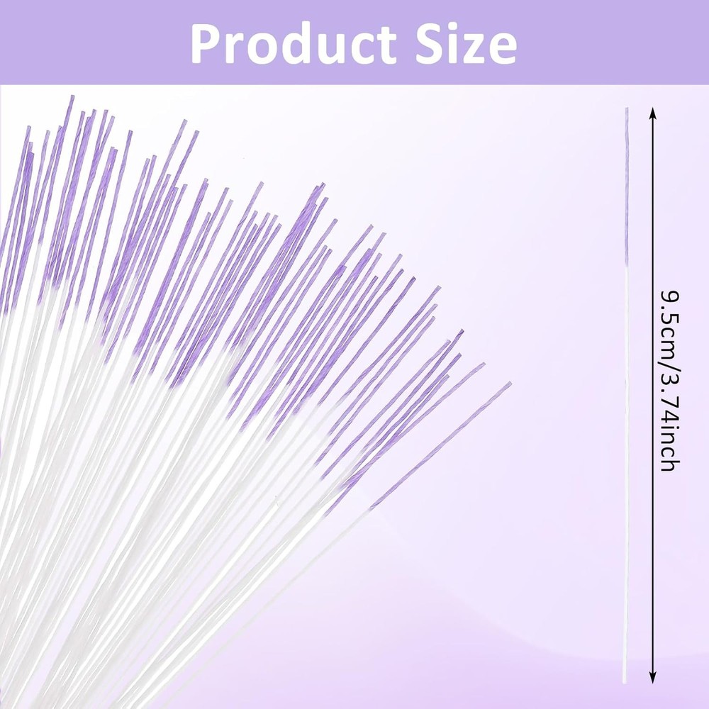 180 Pcs Piercing Cleaner Floss Disposable Hole Ear Purple