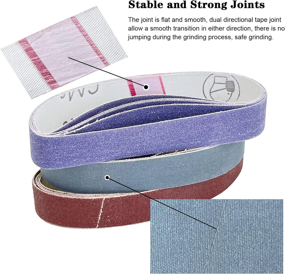 30 Pcs 3/4" X 12" Replacement Knife Sharpener Sanding Belt Kit for Work Sharp Kn